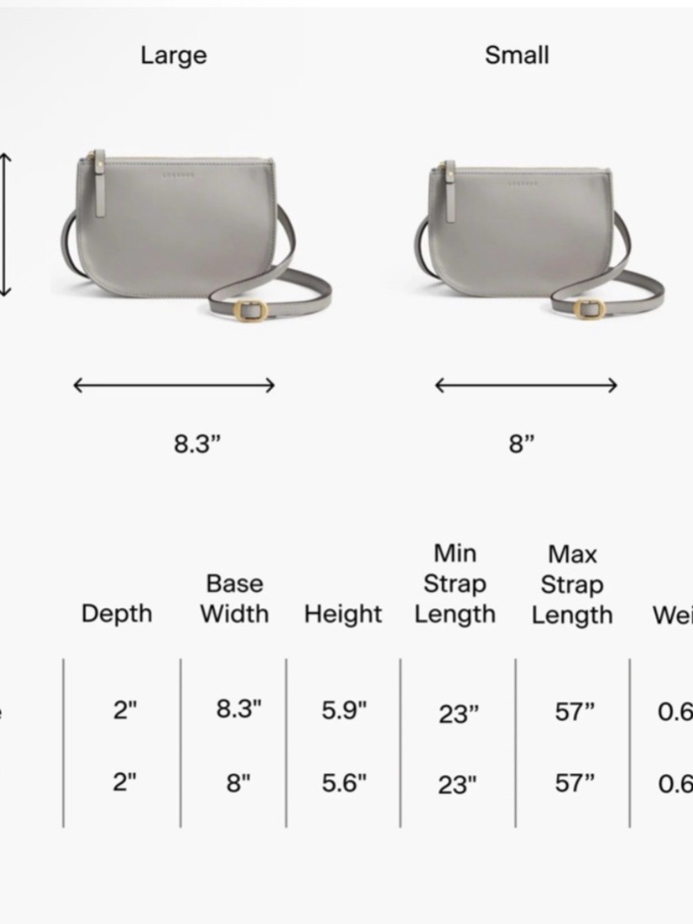 LO & SONS Cream Napa leather Waverly 2 Large convertible Crossbody/belt bag - Picture 4 of 12